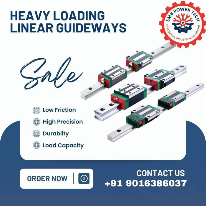 Heavy Loading Linear Guideways THK HIWIN — EMB POWERTECH Ahmedabad
